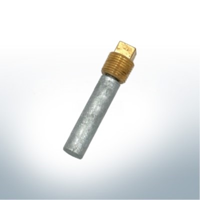 Anodo a perno e manicotto in ottone 1/2" (bspt) Ø15/L40 | (zinco) | 9153M