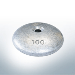 Anodi a disco Ø 100mm | foro passante (zinco) | 9801