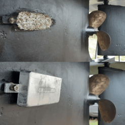Anodi di blocco e di corpo Square L90/Lo115 (zinco) | 0.4kg | 9301 - immagine 4
