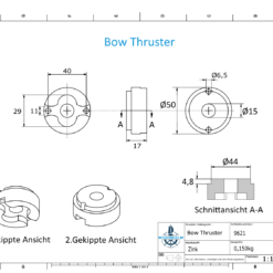Bow Thruster BP-1126 35-55 Kgf (Zinc) | 9621