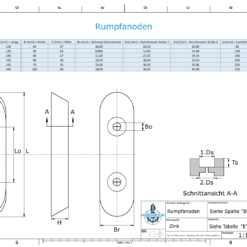 Block- and Ribbon-Anodes Block L300/200 (Zinc) | 9328