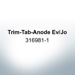 Anodes compatible to Mercury | Trim-Tab-Anode Ev/Jo 316981-1 (AlZn5In) | 9530AL