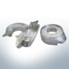 Anodes compatible to Volvo Penta | Ring-Anode 130/150 2-part 358407 | 3586963 | 3888305 | (Zinc) | 9244