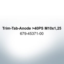 Anodes compatible to Yamaha and Yanmar | Trim-Tab-Anode >40PS M10x1,25 679-45371-00 (AlZn5In) | 9537AL
