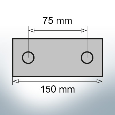 Block- and Ribbon-Anodes Block L150/75 (Zinc) | 9321