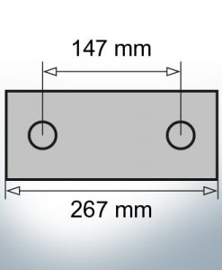 Block- and Ribbon-Anodes Block L267/147 (AlZn5In) | 9345AL