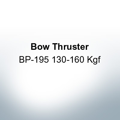 Bow Thruster BP-195 130-160 Kgf (AlZn5In) | 9623AL