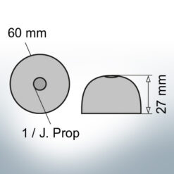 One-Hole-Caps | J. Prop Ø60/H27 (Zinc) | 9427