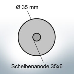 Disk-Anodes 35x6 Ø35 mm (AlZn5In) | 9816AL