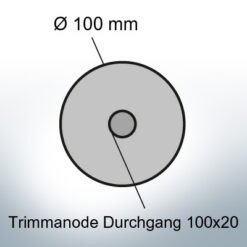 Trim-Anodes with boring 100x20 (Zinc) | 9818