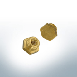 Presa in ottone per anodo a spillo | 3/8" UNC x 3/8" NPT | 9902