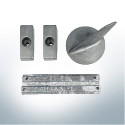 Set di anodi compatibile con Mercury 60 - 125 hp | zinco | set di anodi 12