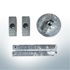 Set di anodi compatibile con Mercury 135-200 hp | zinco | set di anodi 13