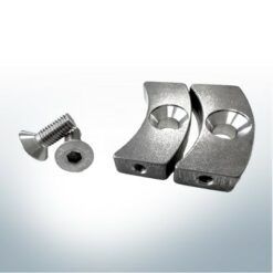 Piastre adattatore in 2 pezzi compatibili con Volvo Penta SailDrive 120 | (zinco) 9251
