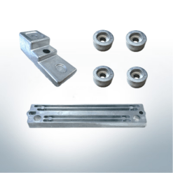 Set di anodi compatibile con Suzuki AB | 90-100-115-140 hp | Set di anodi 15