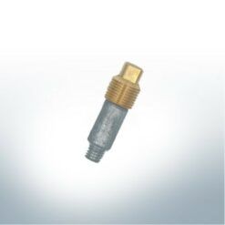 Anodo e manicotto in ottone compatibili con Volvo Penta | 838929 & 800475 | (AlZn5In) | 9225AL_M