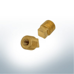Anodo a perno e manicotto in ottone 1/2" (bspt) Ø15/L40 | (zinco) | 9153M - immagine 2