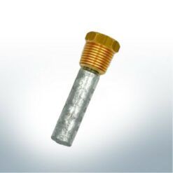 Anodi a spillo e manicotto in ottone compatibili con i motori BUKH DV10 - DV48 | M5 Ø12/L35 (AlZn5In) | 9125AL_M