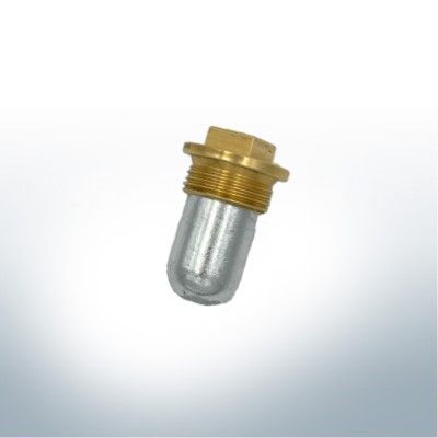 Anodo a spillo e manicotto in ottone per Volvo Penta | 823661 & 823662 (AlZn5In) | 9226AL_M