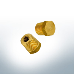 Presa in ottone compatibile con Yanmar | 119574-18790 | 7/16“ UNC x 1/2” (bspt) | 9917