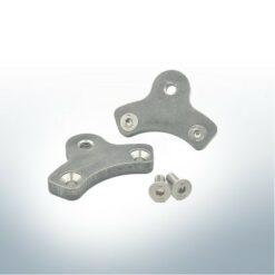 Piastre di adattamento compatibili con Yanmar | SD20-SD60 in 2 pezzi | (acciaio inossidabile) | 9552AP